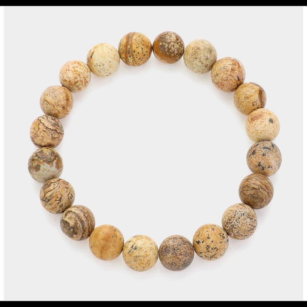 Natural Stone‎ Beaded Stretch Bracelet